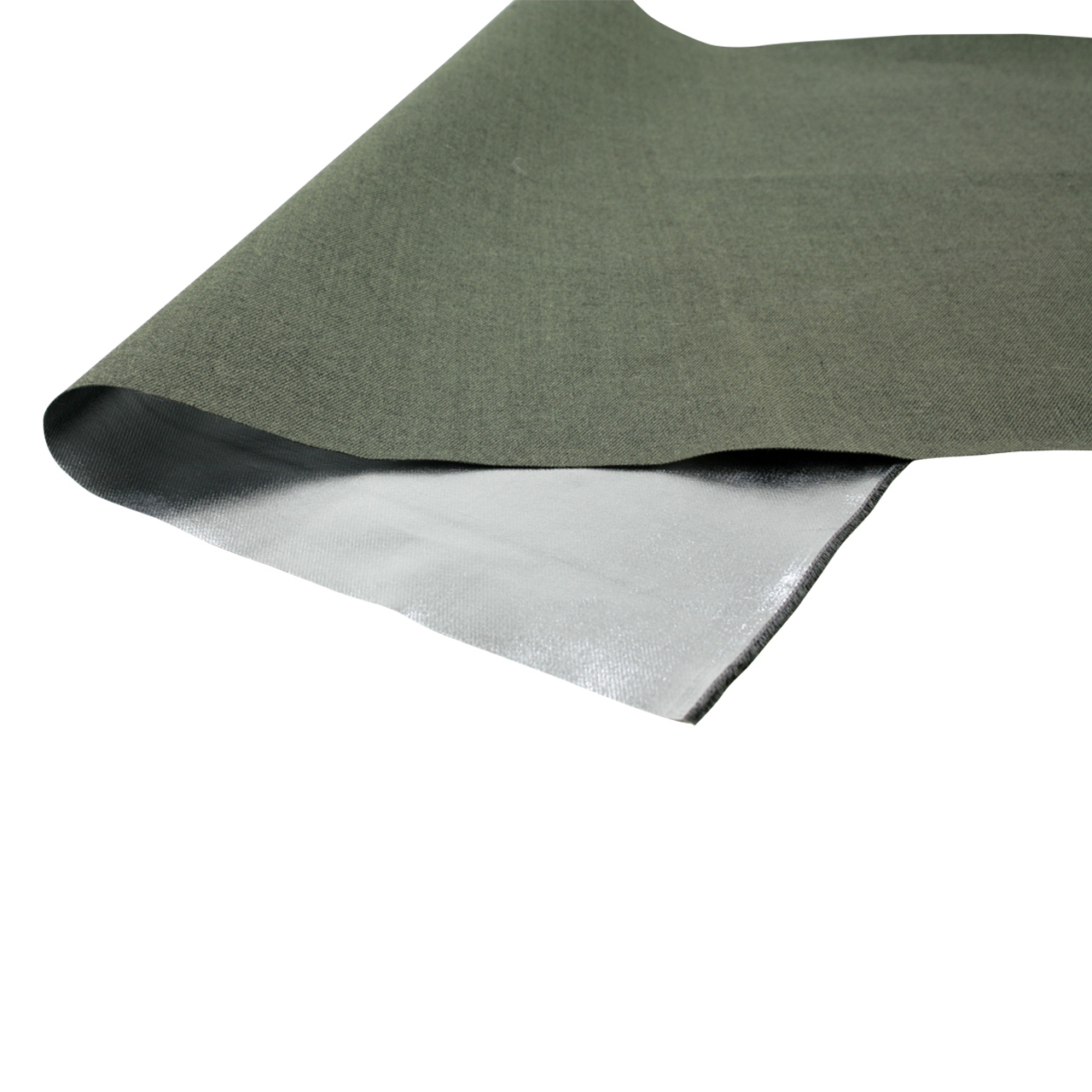 Hitzeschutzgewebe aus Aramidfaser, einseitig Aluminium, Rollenware 1,50 m