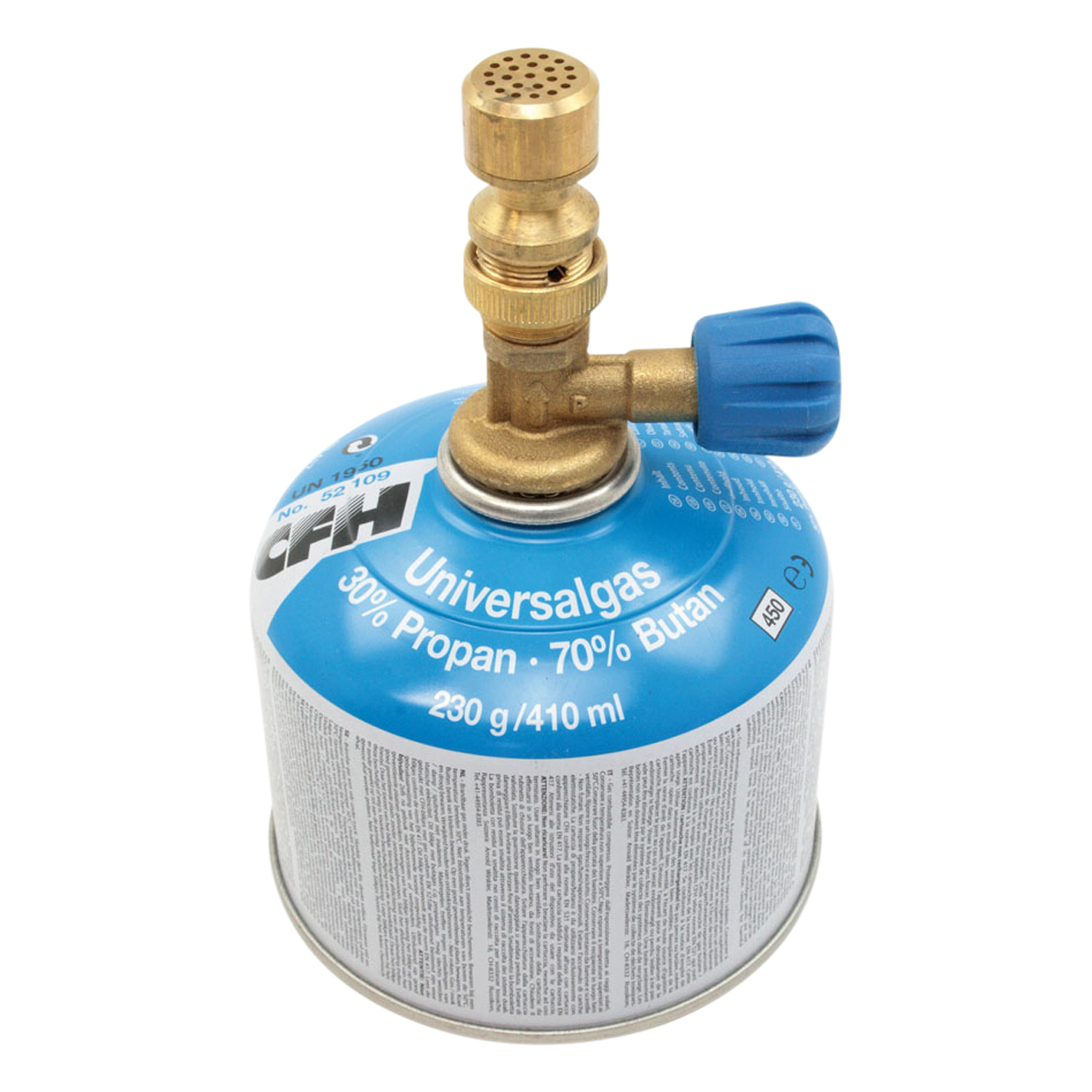 Bunsenlaborbrenner BL 1700, Gaskartusche 230 g/410 ml