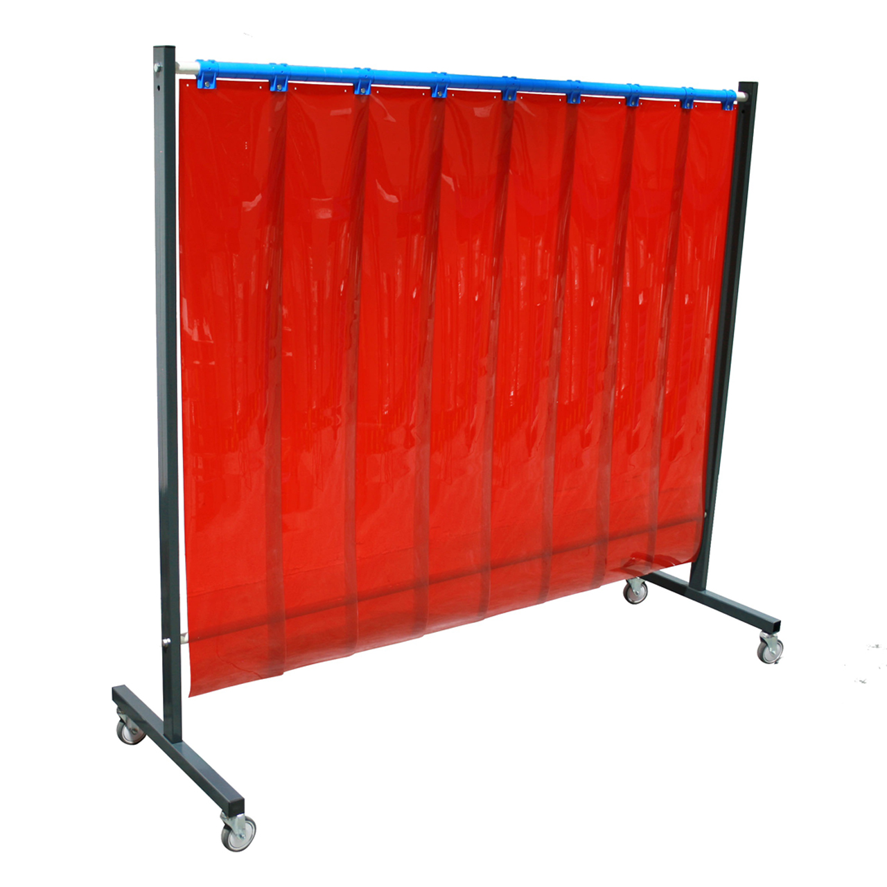 SST5 Schutzwand 2 x 2,15 m, PVC-Lamellen 300 x 2 x 1600 mm, rot R4