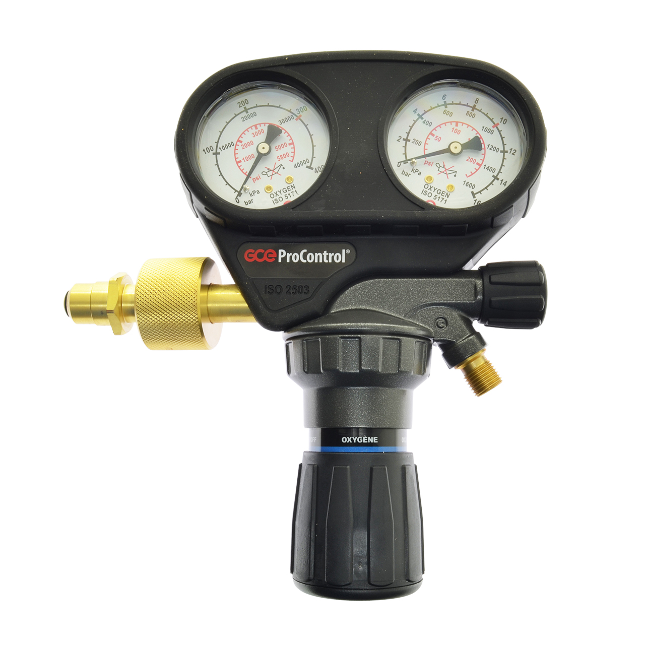 Flaschendruckminderer ProControl, Sauerstoff, 300 bar, 0 - 10 bar