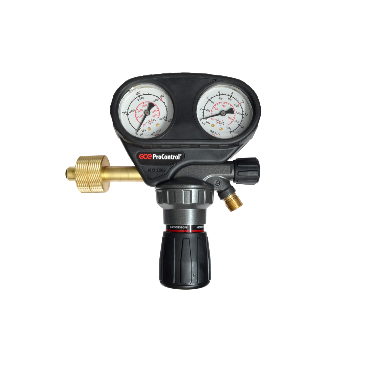 Flaschendruckminderer ProControl, Brenngase/ Formiergase, 300 bar, 0 - 10 bar