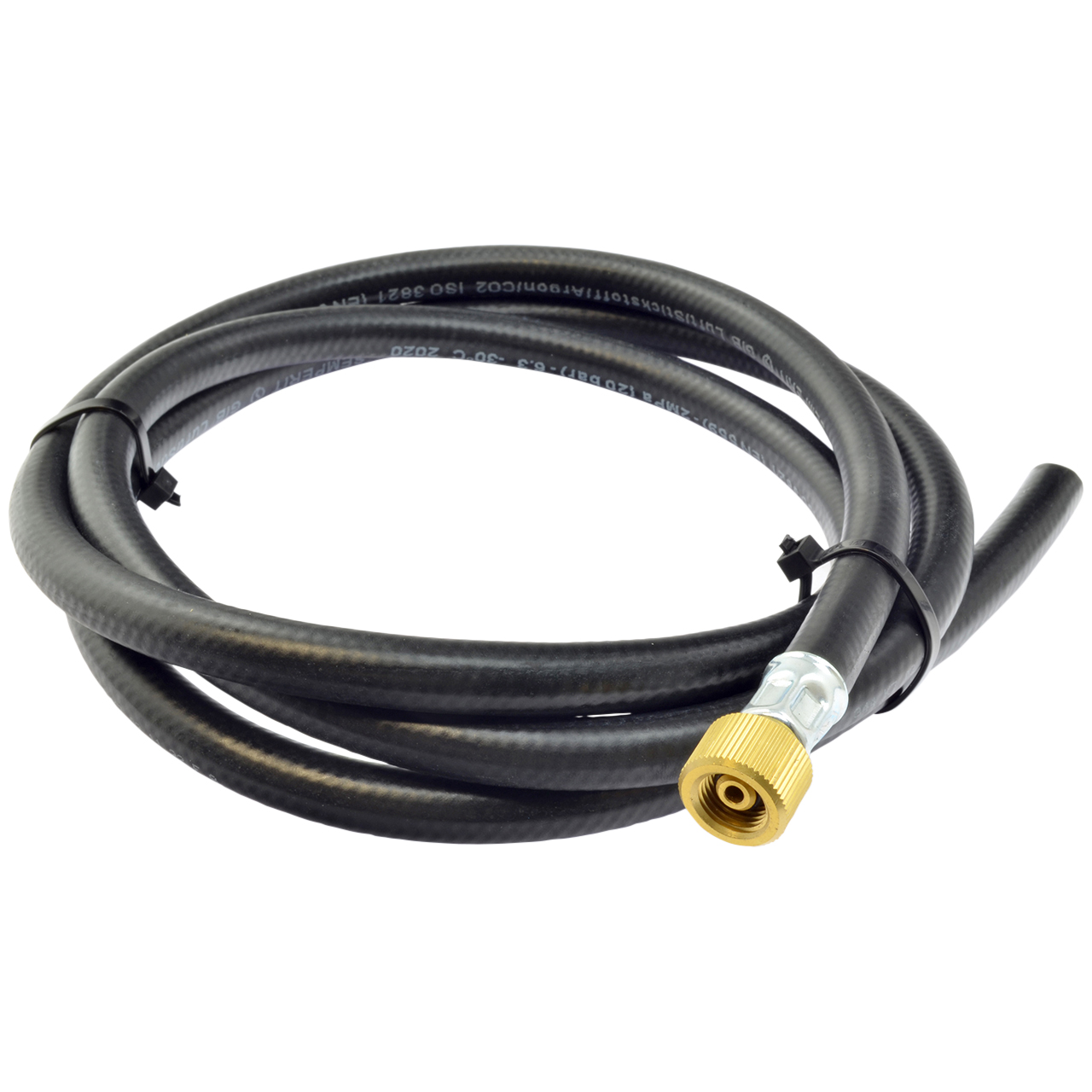 Gasschlauch GIB für Stickstoff/Argon/CO2, Ø 6,3x3,5 mm, 1x G 1/4" gerändelt