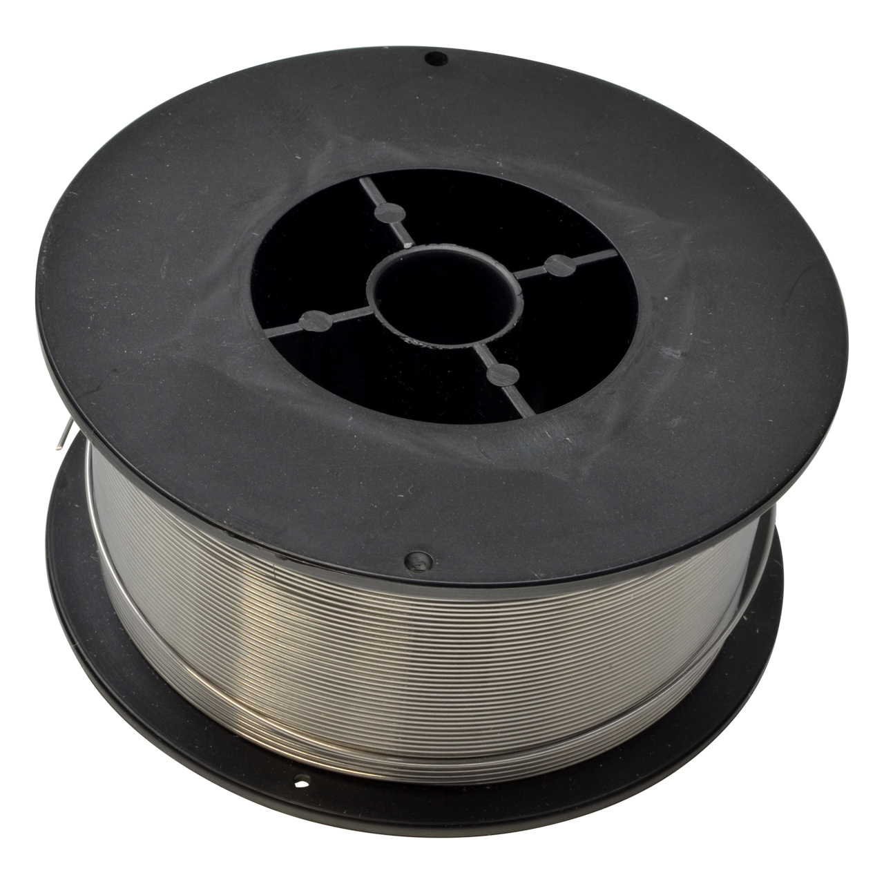 Fülldraht Ø 0,9 mm, zum Schweißen ohne Schutzgas, 0,9 kg auf D100 Spule mit Ø 18 mm Dorn 
