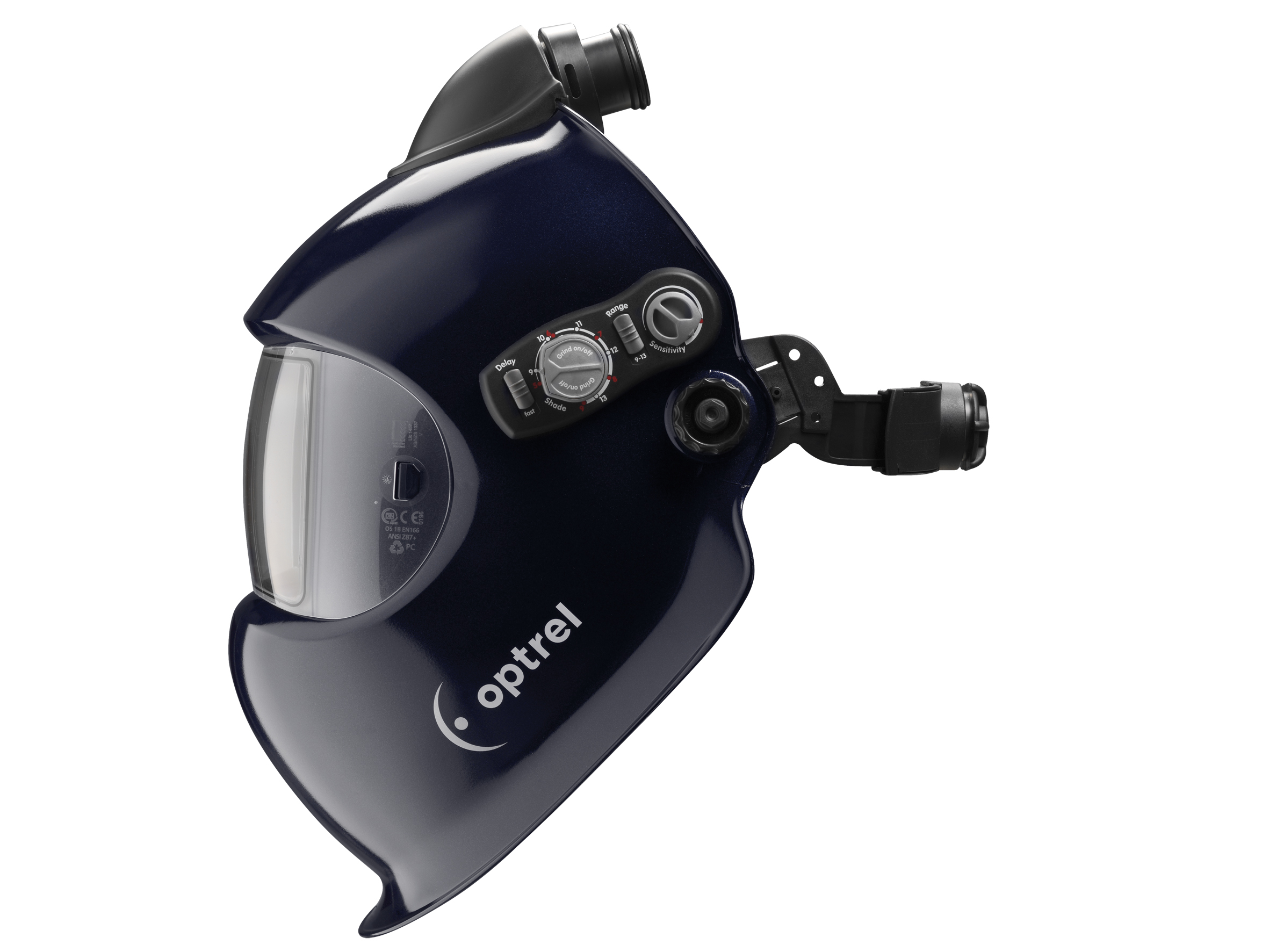 optrel® e684, schwarz, DIN 4/5-13, Frischlufthelm, ohne e3000X