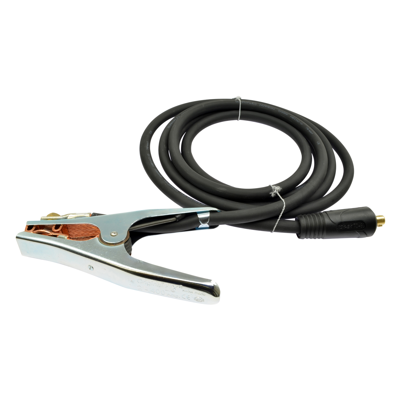 Massekabel Neopren (H01N2-D) mit FIX Klemme 400 A, 70 mm², Dorn 13 mm